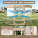 Pop Up Bubble Tent 10x10 FT for 8-10 People Weatherproof Pod with 540° Panoramic Clear PVC