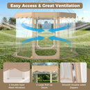 Pop Up Bubble Tent 10x10 FT for 8-10 People Weatherproof Pod with 540° Panoramic Clear PVC