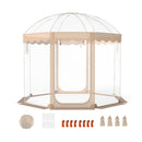 Pop Up Bubble Tent 10x10 FT for 8-10 People Weatherproof Pod with 540° Panoramic Clear PVC