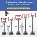 Basketball Hoop Stand 5 Feet-6.8 Feet Height Adjustable