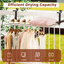 Portable Clothes Drying Rack Aluminum Towel Rack with Adjustable and Foldable Brackets