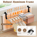Portable Clothes Drying Rack Extendable Radiator Clothes Airer with Robust Aluminum Frame