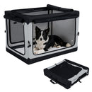 Collapsible Soft Dog Crate with 4 Mesh Doors - Large