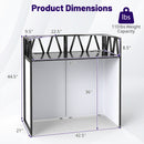 Portable DJ Booth with Black Scrims and Carrying Bag