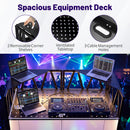 Portable DJ Booth with Black Scrims and Carrying Bag