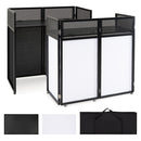 Portable DJ Booth with Adjustable Feet and Detachable Tabletop