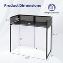 Portable DJ Booth with Adjustable Feet and Detachable Tabletop