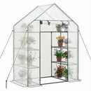 Portable Walk-in Greenhouse with 3 Tiers and 6 Shelves