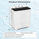 Portable Washing Machine with Built-in Drain Pump