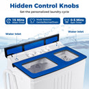 Portable Washing Machine with 12 LBS Washer and 8 LBS Spinner Combo for Apartments