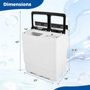 Portable Washing Machine with 18 LBS Washer and 8 LBS Spinner Combo