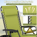 Zero Gravity Recliner Chair with Cup Holder and Pillow