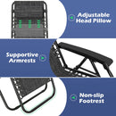 Zero Gravity Recliner Chair with Cup Holder and Pillow