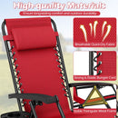 Zero Gravity Recliner Chair with Cup Holder and Pillow