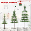 Pre-Lit Cypress Christmas Tree Set of 3 with LED Lights