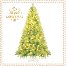 Pre-Lit Tinsel Christmas Tree Artificial Xmas Tree Home Office Party Seasonal Holiday Decoration