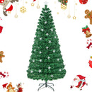 Prelit Fiber Optic Christmas Tree with Warm White Lights