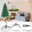 Prelit Fiber Optic Christmas Tree with Warm White Lights