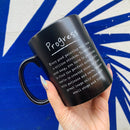 Progress Mug in Matte Black | Double-sided Stoneware Coffee Tea Cup | 20oz