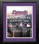 MLB Baseball Photo Picture Frame Kit - Colorado Rockies (Purple Matting, White Trim)