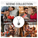 Custom Photo Projection Necklace with Hidden 'I Love You' | Silver, Rose Gold & Gold