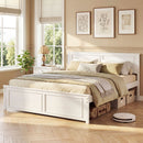 Twin Size Platform Bed Frame with Headboard