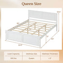Twin Size Platform Bed Frame with Headboard