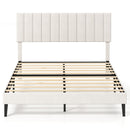 Full Size Velvet Upholstered Platform Bed Frame