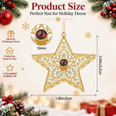 Personalized Photo Projection Gold Star Ornament