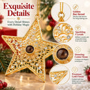 Personalized Photo Projection Gold Star Ornament