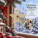 Personalized Photo Projection Gold Star Ornament