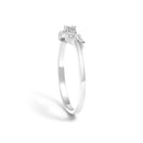 .925 Sterling Silver Diamond Accent "MOM" Ring (J-K Color, I2-I3 Clarity) - Ring Size 7
