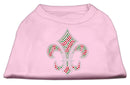 Christmas Pet Dog & Cat Shirt Rhinestone, "Holiday Fleur De Lis"