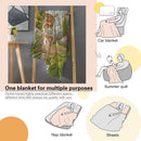 Personalized Capybara Hot Spring Blanket with Name | Kawaii Capybara in Japanese Onsen, Cherry Blossoms, Name on Bamboo Sign | Custom Gift for Capybara Lovers