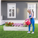 Metal Galvanized Raised Garden Bed with Open-Ended Base
