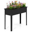 Raised Garden Bed Elevated Metal Planter Box with Legs Drainage Holes