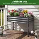 Raised Garden Bed Set of 2 Electro-Coating Metal Large Elevated Planter Box