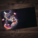 Space Cats Riding Donuts Playmat