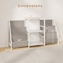 Record Player Stand for up to 200 Albums Turntable Display Stand with 3 Shelves
