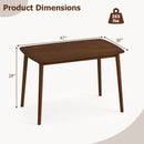 Rectangular Dining Table for 4 - Coffee Finish