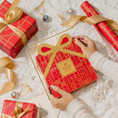 Chocolate Gift Tin- Gift Box Tin- Red and Gold