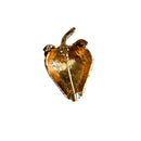 Red Strawberry Brooch | 1.4" Pin in Metal Alloy with Gold Finish