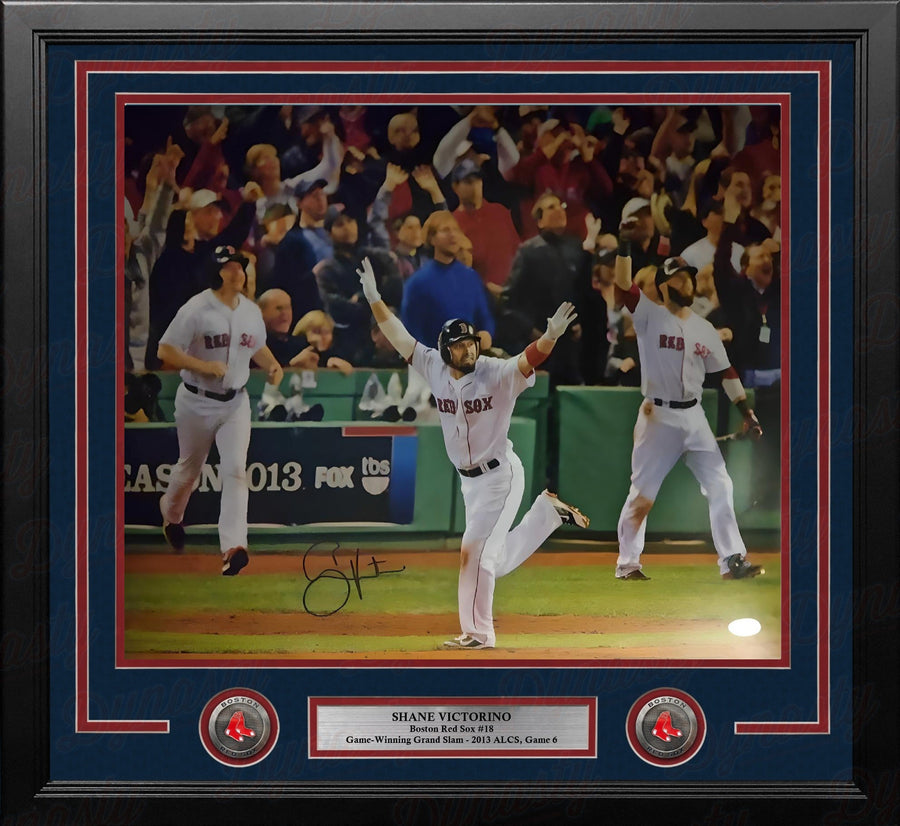 Shane Victorino 2013 ALCS Grand Slam Boston Red Sox Autographed 16