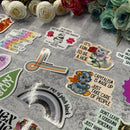 Regulate Guns Not Uteruses Pro-Choice Vinyl Sticker