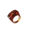 Resin Swirl Statement Ring (7 Colorways)