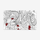 Black and White Dragon Playmat