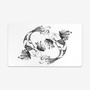 Tribal Koi Black and White Playmat