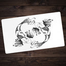 Tribal Koi Black and White Playmat