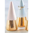 Ring Cone Holder in Blush Pink with Gold Metallic