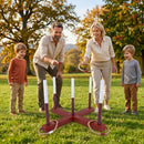 Ring Toss Game Set with 6 Rope Rings and Storage Bag